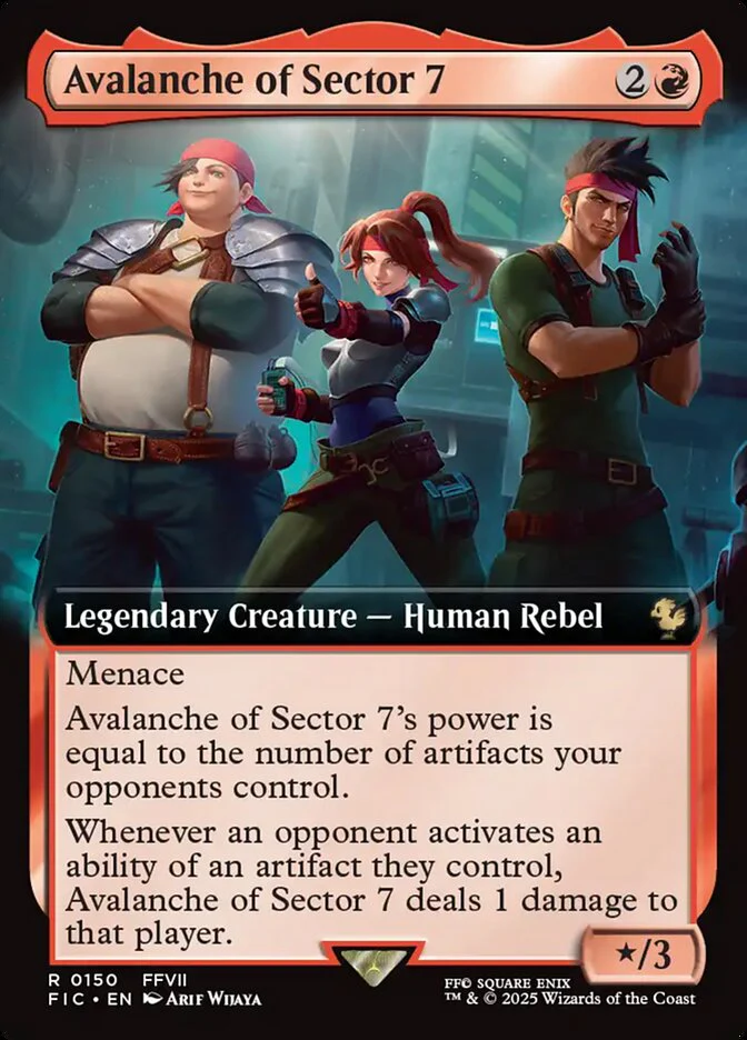 Avalanche of Sector 7 (150) - [Extended Art] Final Fantasy Commander (FIC)