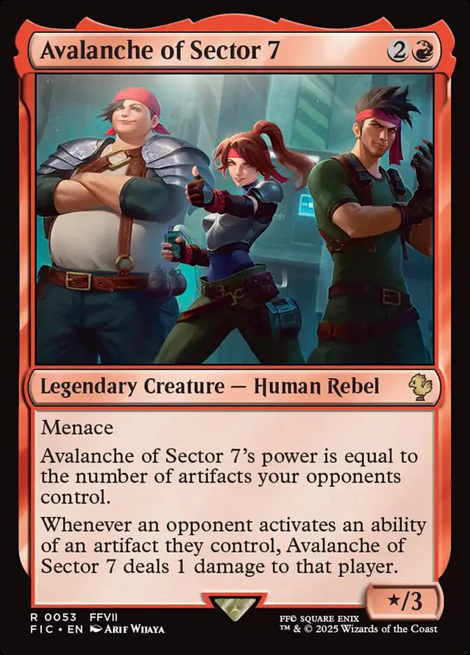 Avalanche of Sector 7 (53) - [Surge Foil] Final Fantasy Commander (FIC)