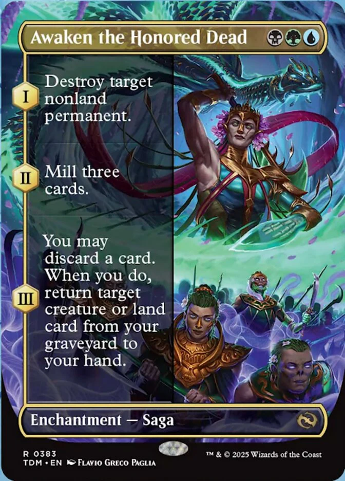Awaken the Honored Dead (383) - [Borderless] Tarkir: Dragonstorm (TDM)
