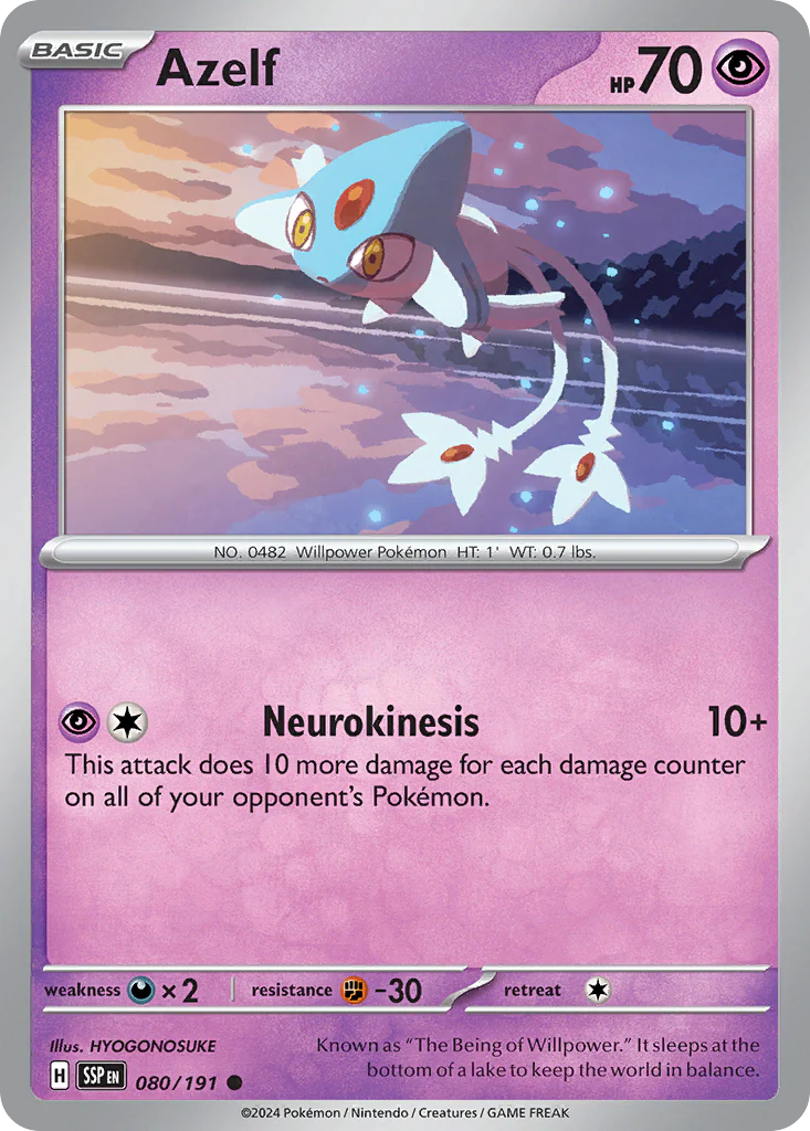 Azelf (80/191) - Surging Sparks (SSP)