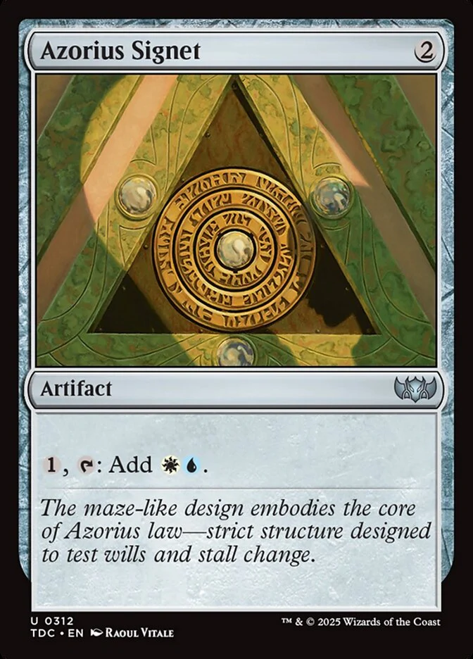 Azorius Signet - Tarkir: Dragonstorm Commander (TDC)