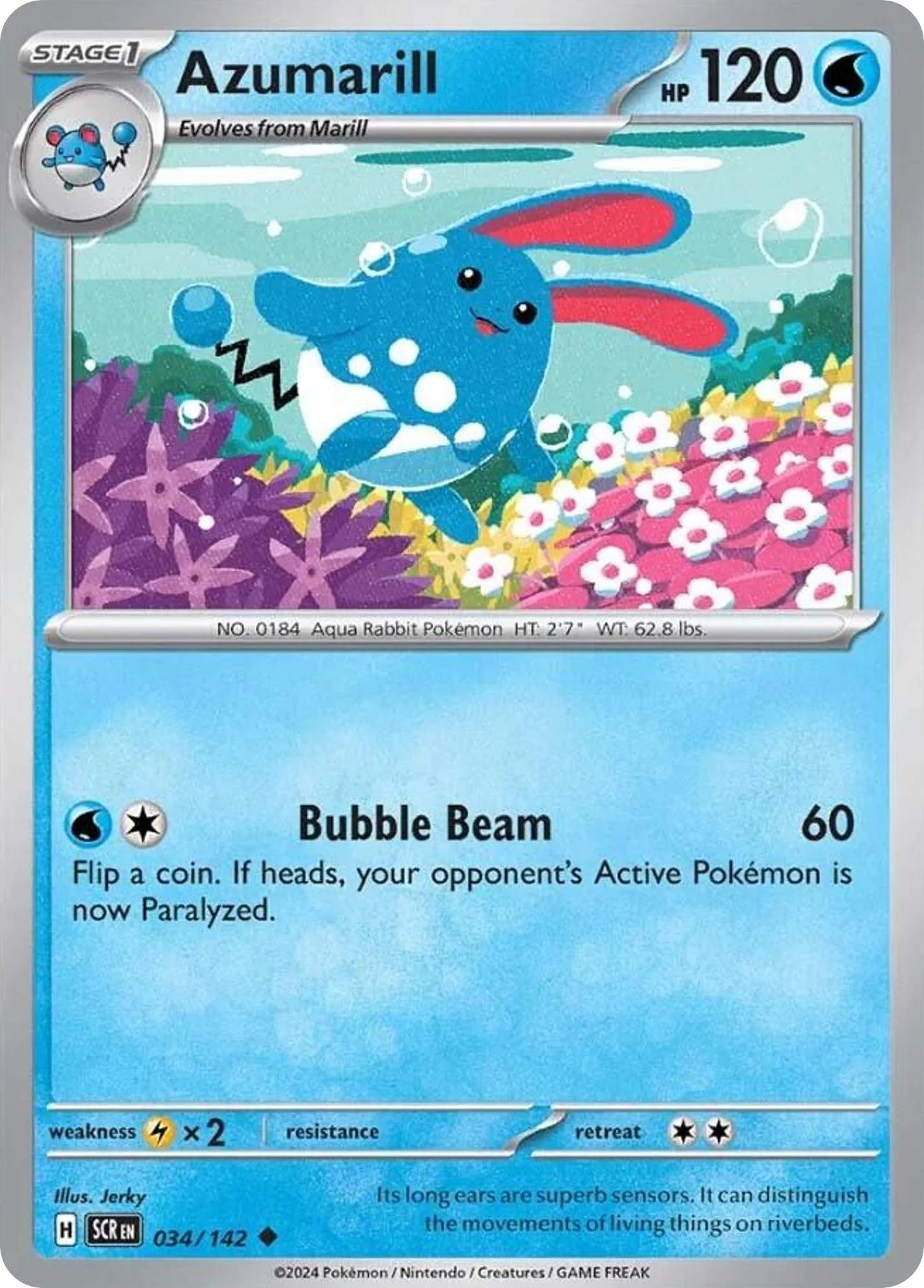 Azumarill (34/142) - Stellar Crown (SCR)