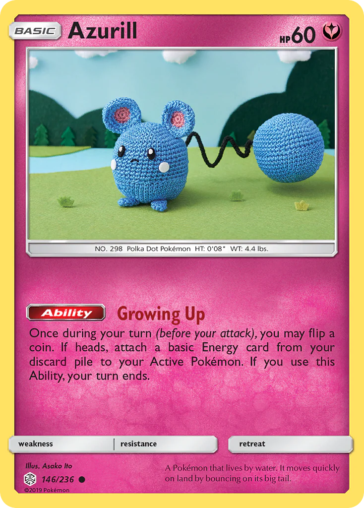 Azurill (146/236) - [Reverse Holo] Cosmic Eclipse (CEC)