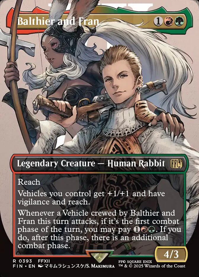 Balthier and Fran (393) - [Foil, Borderless] Final Fantasy (FIN)