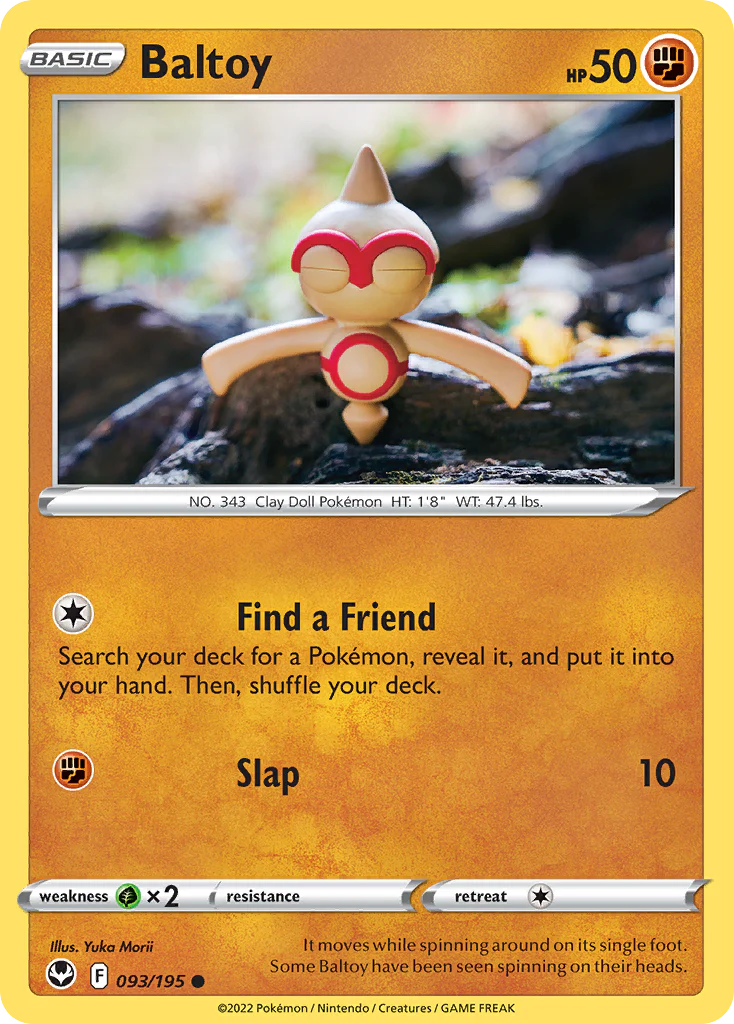 Baltoy (93/195) - [Reverse Holo] Silver Tempest (SIT)