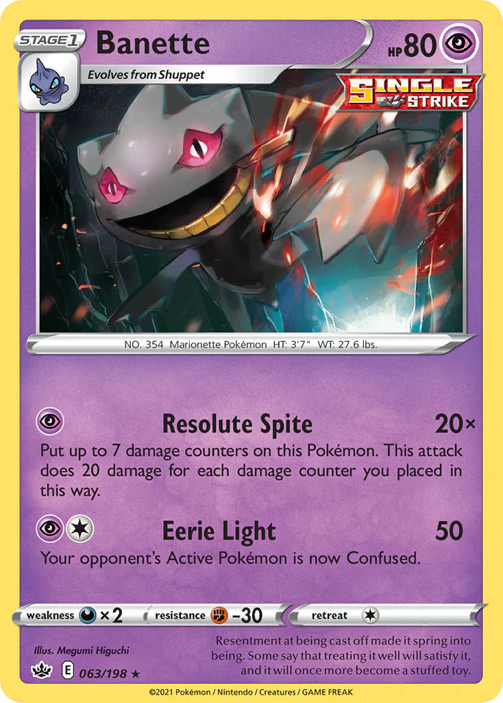 Banette (63/198) - Chilling Reign (CRE)