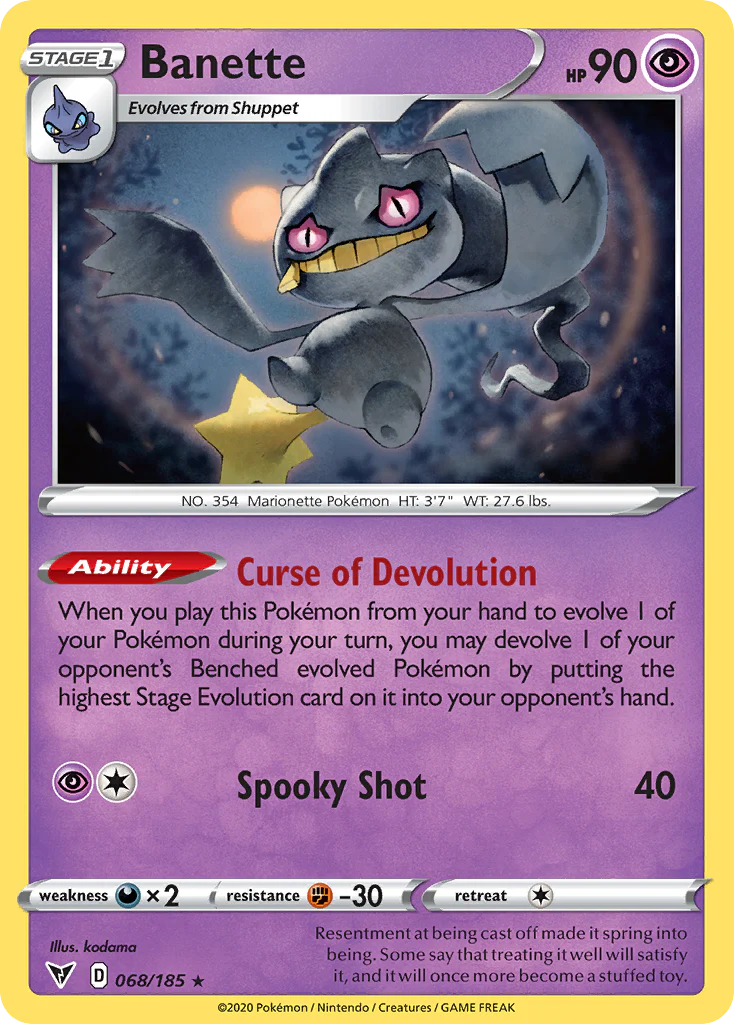 Banette (68/185) - [Reverse Holo] Vivid Voltage (VIV)
