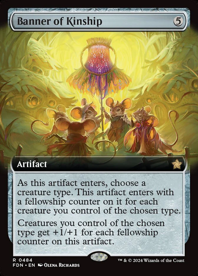 Banner of Kinship - [Foil, Extended Art] Foundations (FDN)