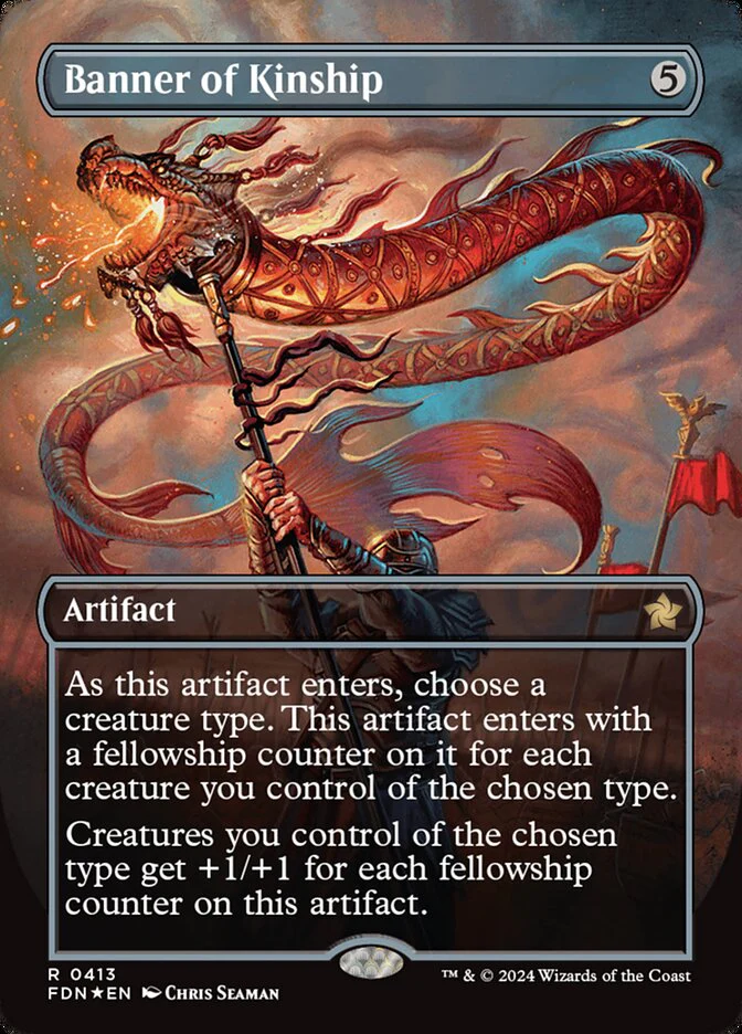 Banner of Kinship - [Mana Foil, Borderless] Foundations (FDN)