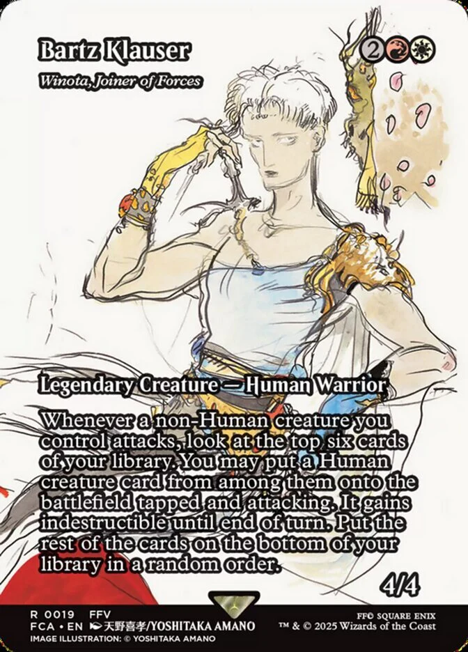 Bartz Klauser - Winota, Joiner of Forces (19) - [Foil, Borderless] Final Fantasy: Through the Ages (FCA)