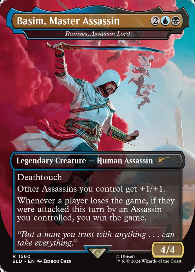 Basim, Master Assassin - Ramses, Assassin Lord - [Borderless] Secret Lair Drop (SLD)