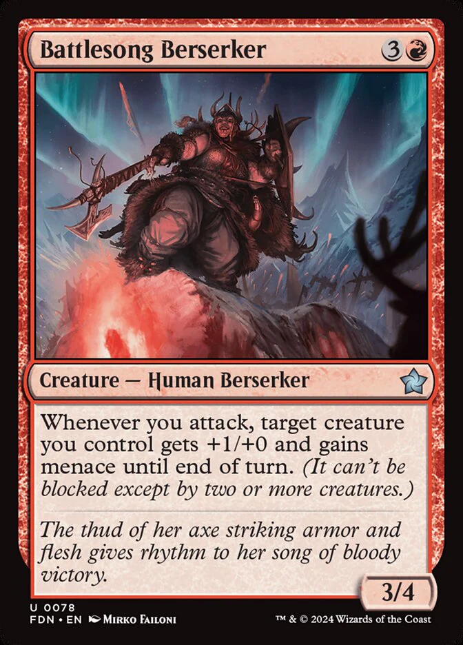 Battlesong Berserker - Foundations (FDN)