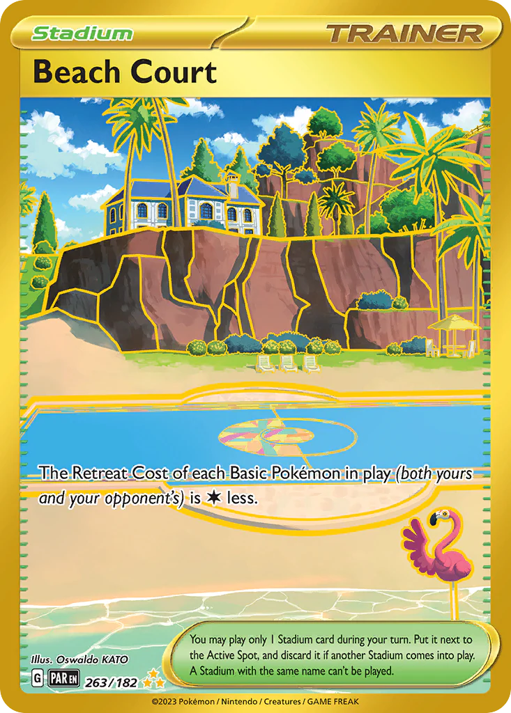 Beach Court (263/182) - [Gold Holo] Paradox Rift (PAR)