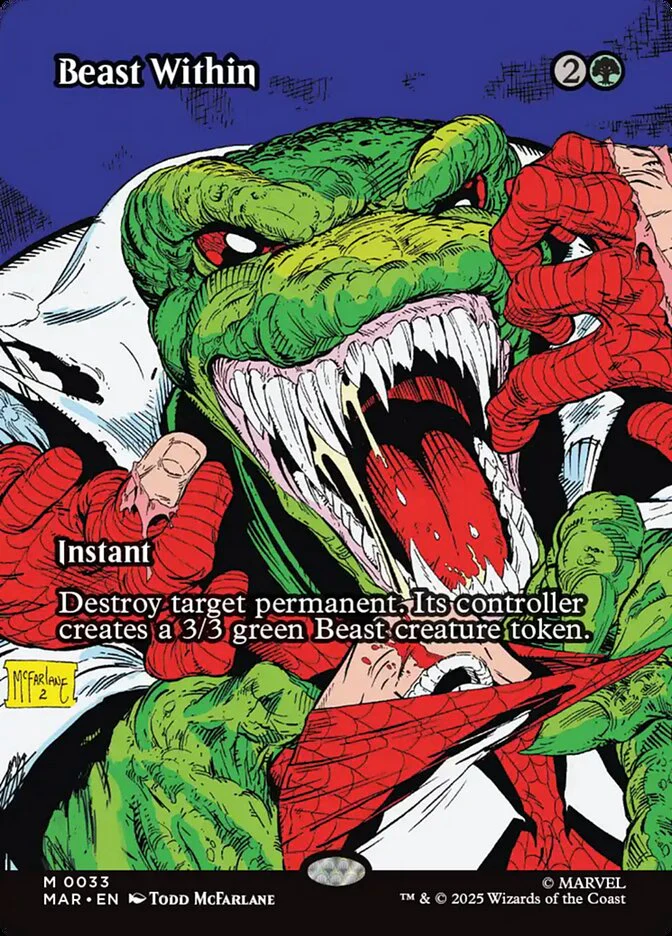 Beast Within (33) - [Foil, Borderless] Marvel Universe (MAR)