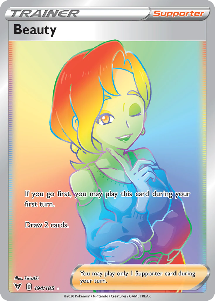 Beauty (194/185) - [Rainbow Holo] Vivid Voltage (VIV)