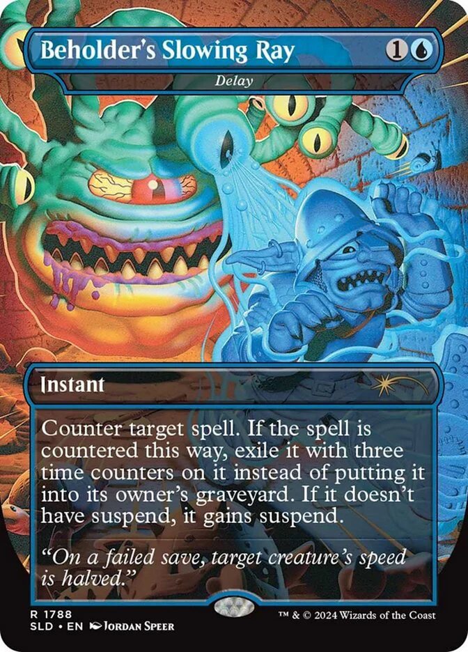 Beholder's Slowing Ray - Delay - [Borderless] Secret Lair Drop (SLD)