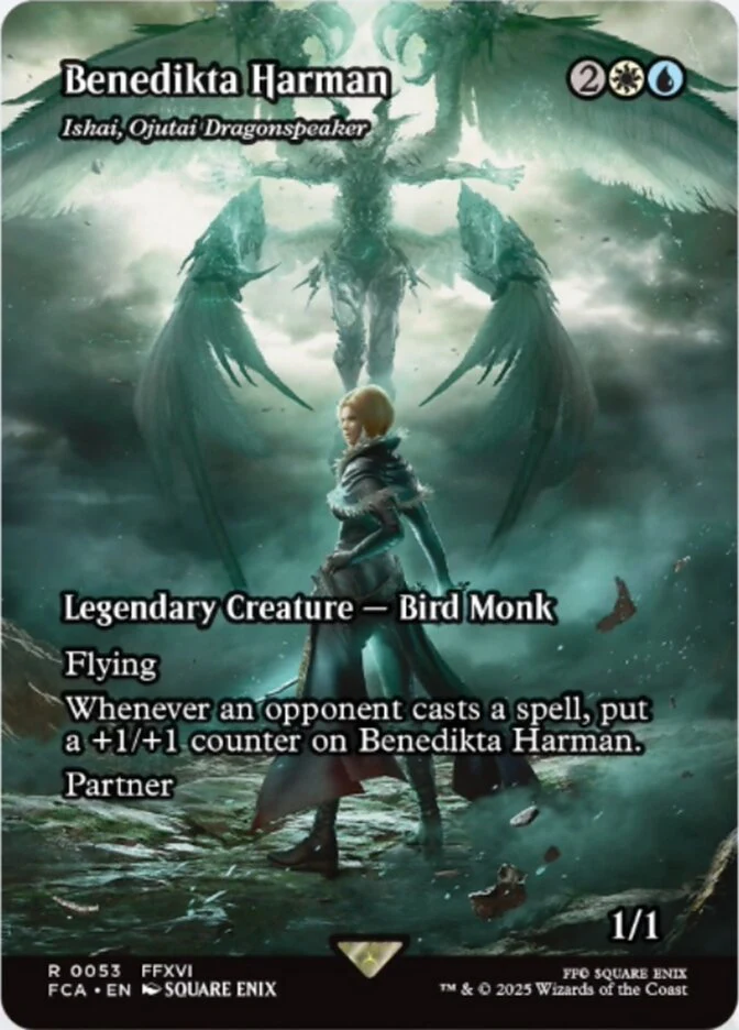 Benedikta Harman - Ishai, Ojutai Dragonspeaker (53) - [Foil, Borderless] Final Fantasy: Through the Ages (FCA)