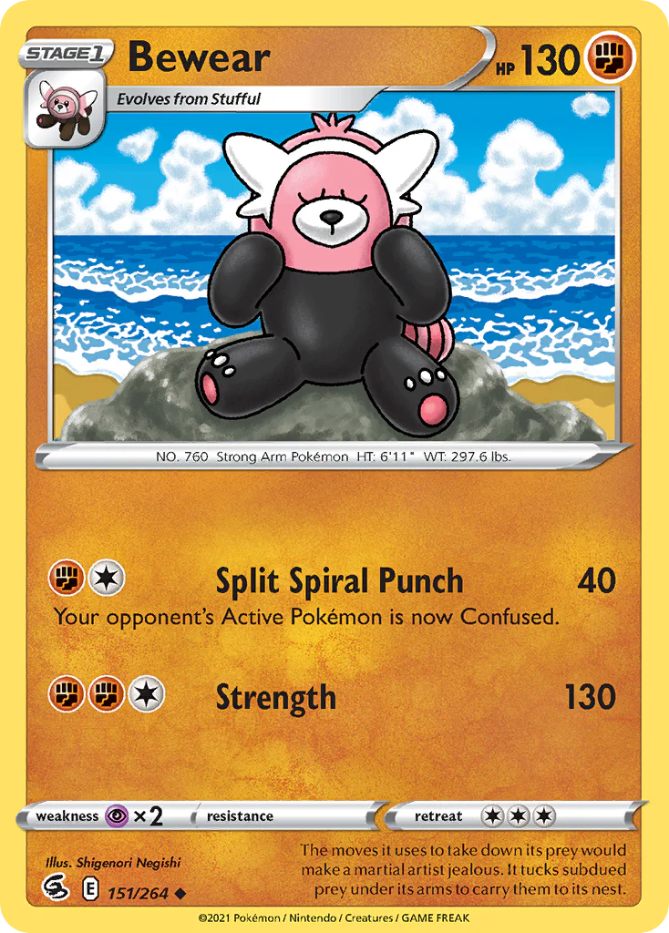 Bewear (151/264) - [Reverse Holo] Fusion Strike (FST)
