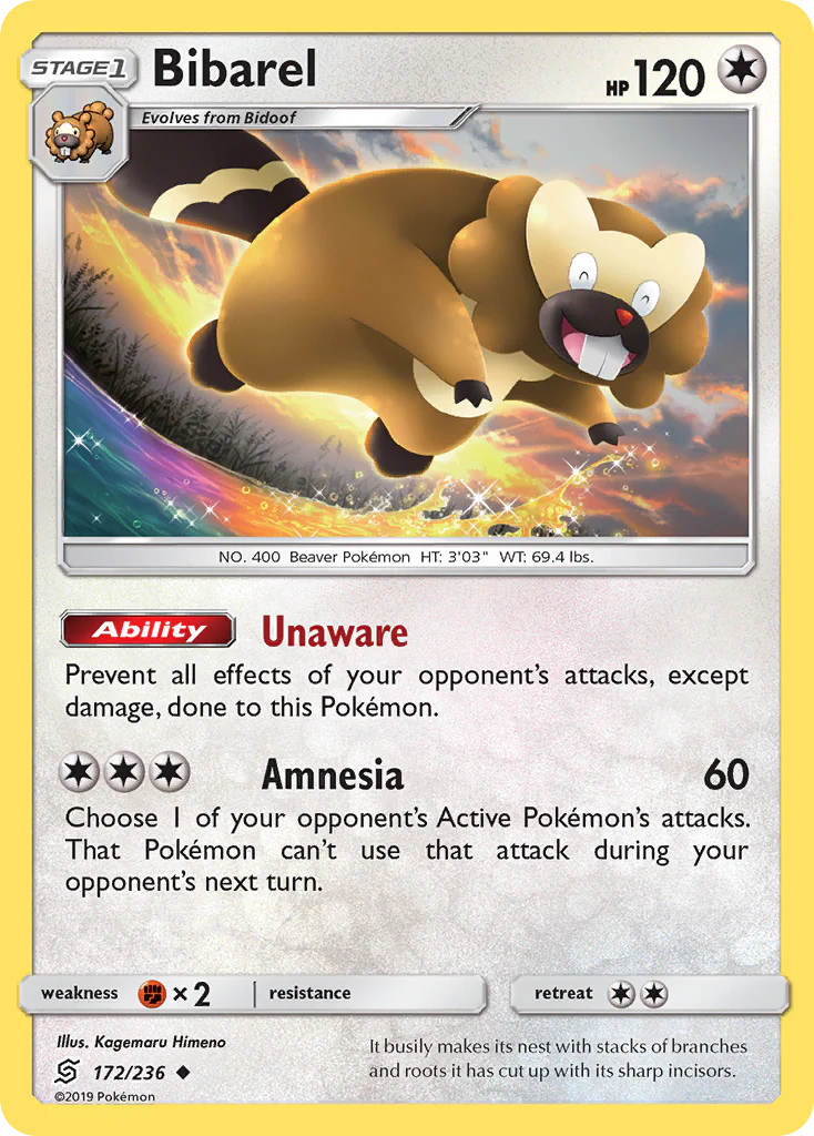 Bibarel (172/236) - Unified Minds (UNM)
