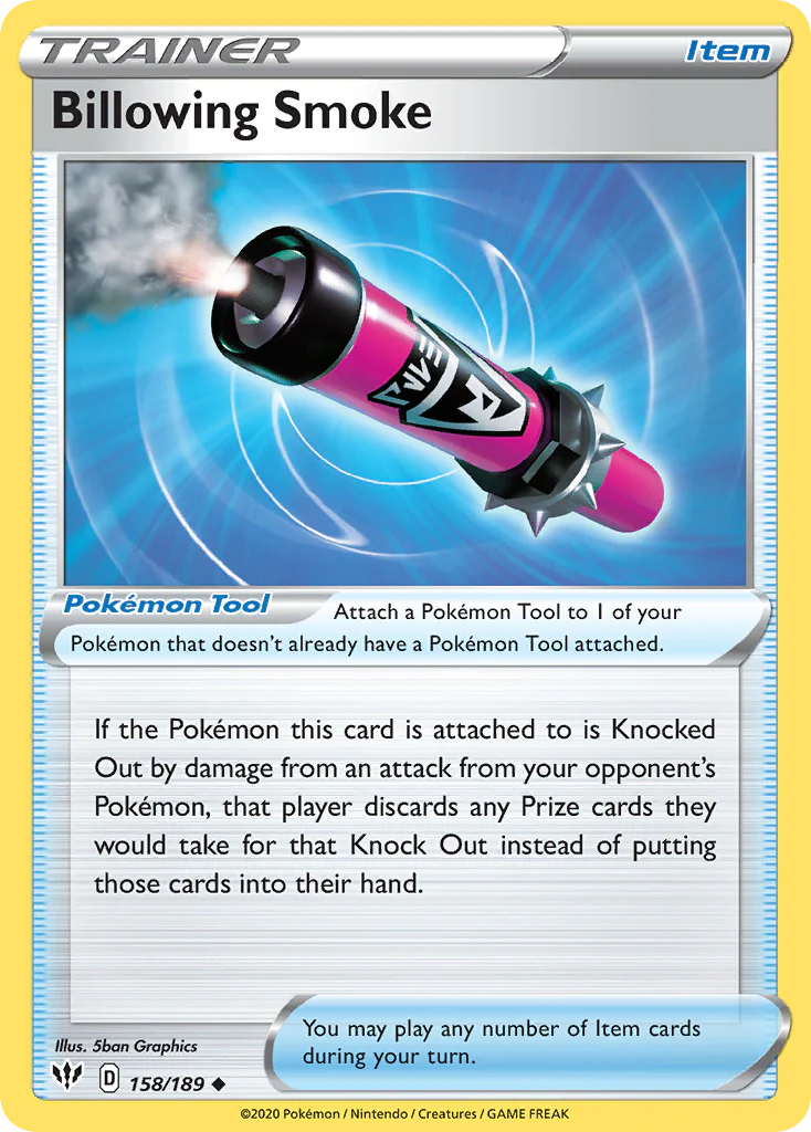 Billowing Smoke (158/189) - [Reverse Holo] Darkness Ablaze (DAA)