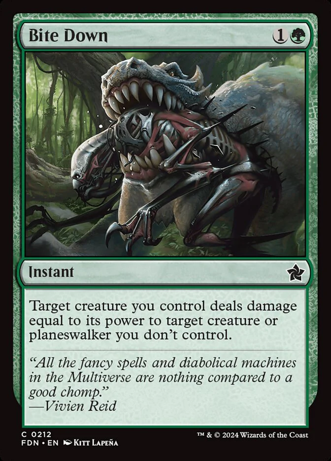 Bite Down - [Foil] Foundations (FDN)