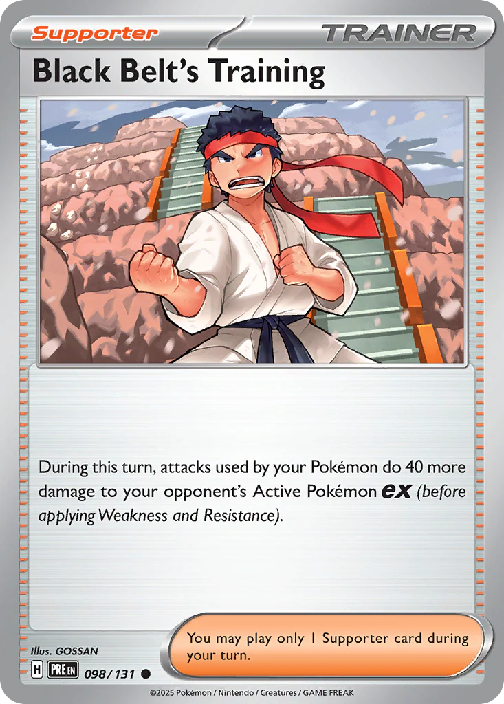 Black Belt's Training (98/131) - [Reverse Holo] Prismatic Evolutions (PRE)