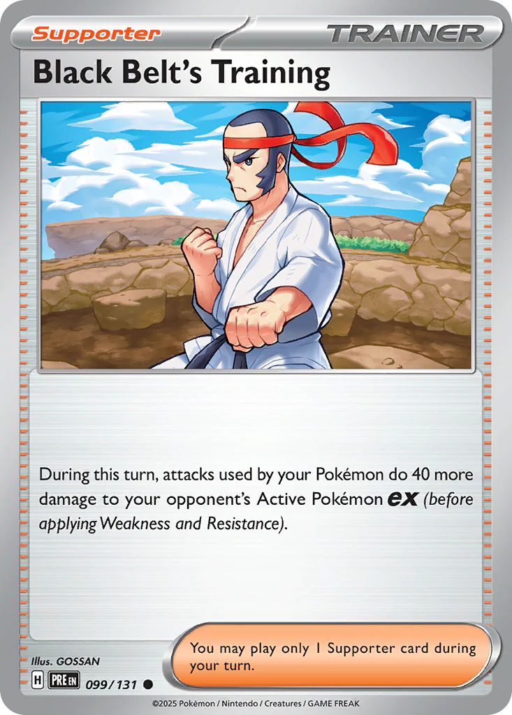 Black Belt's Training (99/131) - [Reverse Holo] Prismatic Evolutions (PRE)