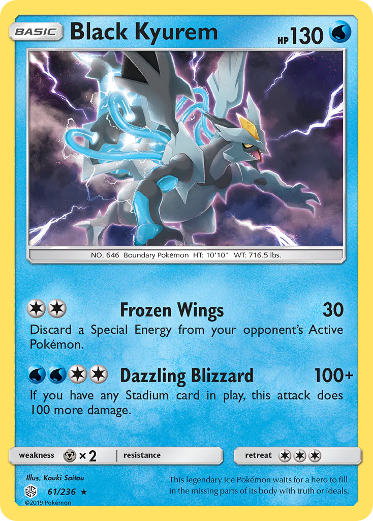 Black Kyurem (61/236) - [Holo Foil] Cosmic Eclipse (CEC)