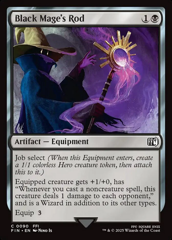 Black Mage's Rod (90) - [Foil] Final Fantasy (FIN)