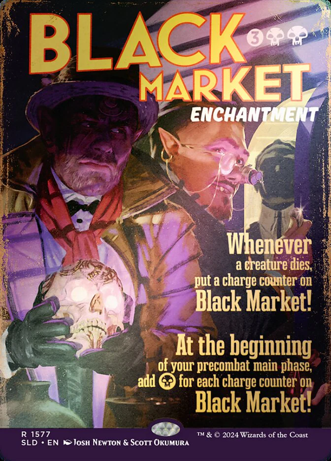 Black Market (1577‚òÖ) - [Foil, Borderless] Secret Lair Drop (SLD)