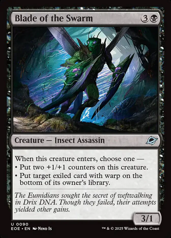 Blade of the Swarm (90) - [Foil] Edge of Eternities (EOE)