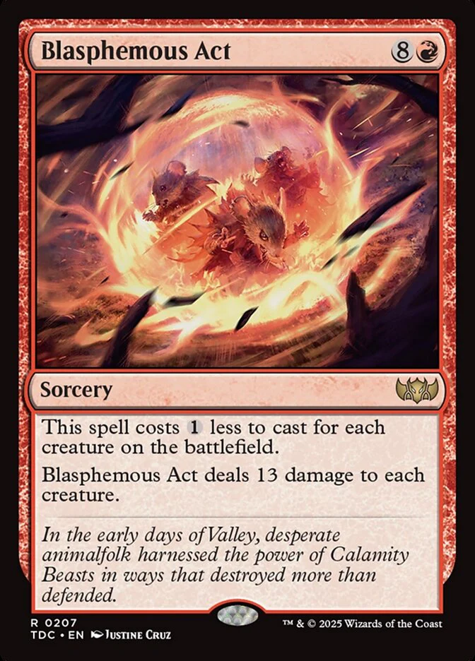 Blasphemous Act - Tarkir: Dragonstorm Commander (TDC)
