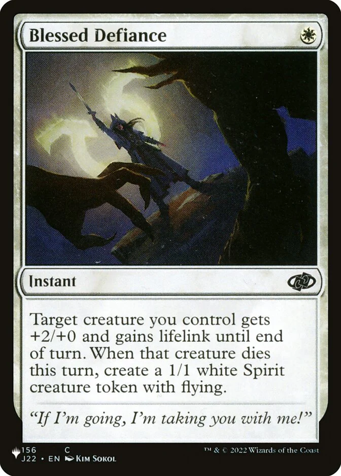 Blessed Defiance - The List (PLST)