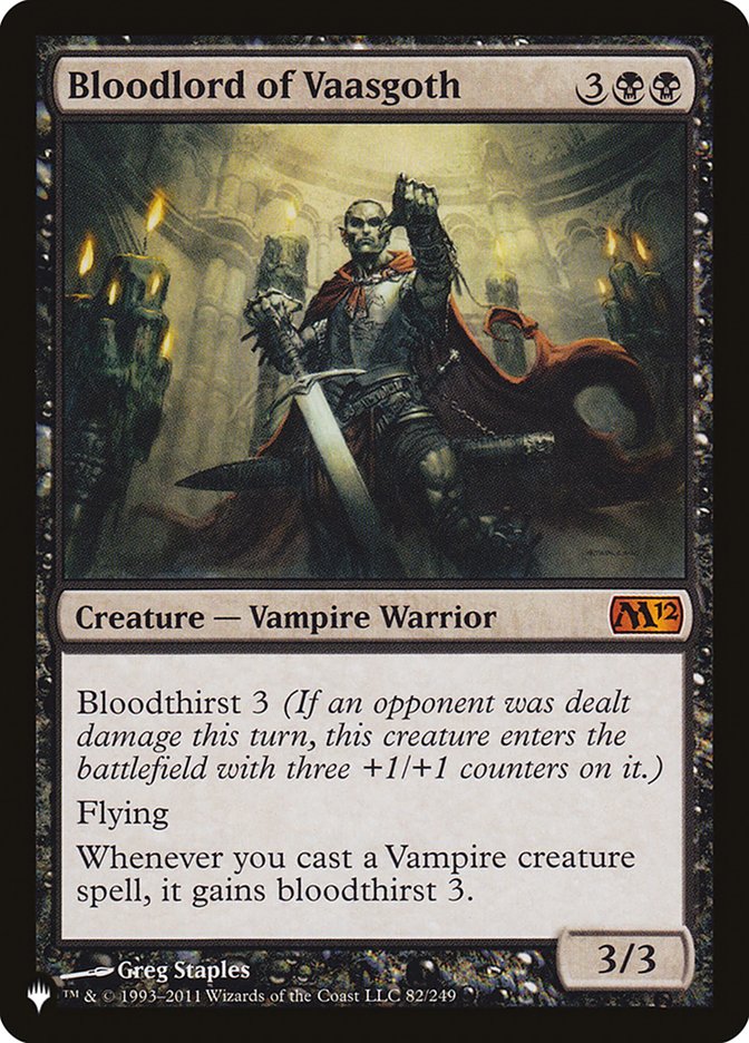 Bloodlord of Vaasgoth - The List (PLST)
