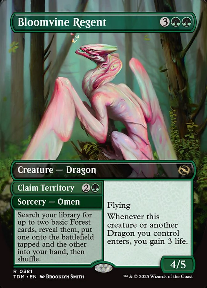 Bloomvine Regent // Claim Territory // Bloomvine Regent (381) - [Borderless] Tarkir: Dragonstorm (TDM)