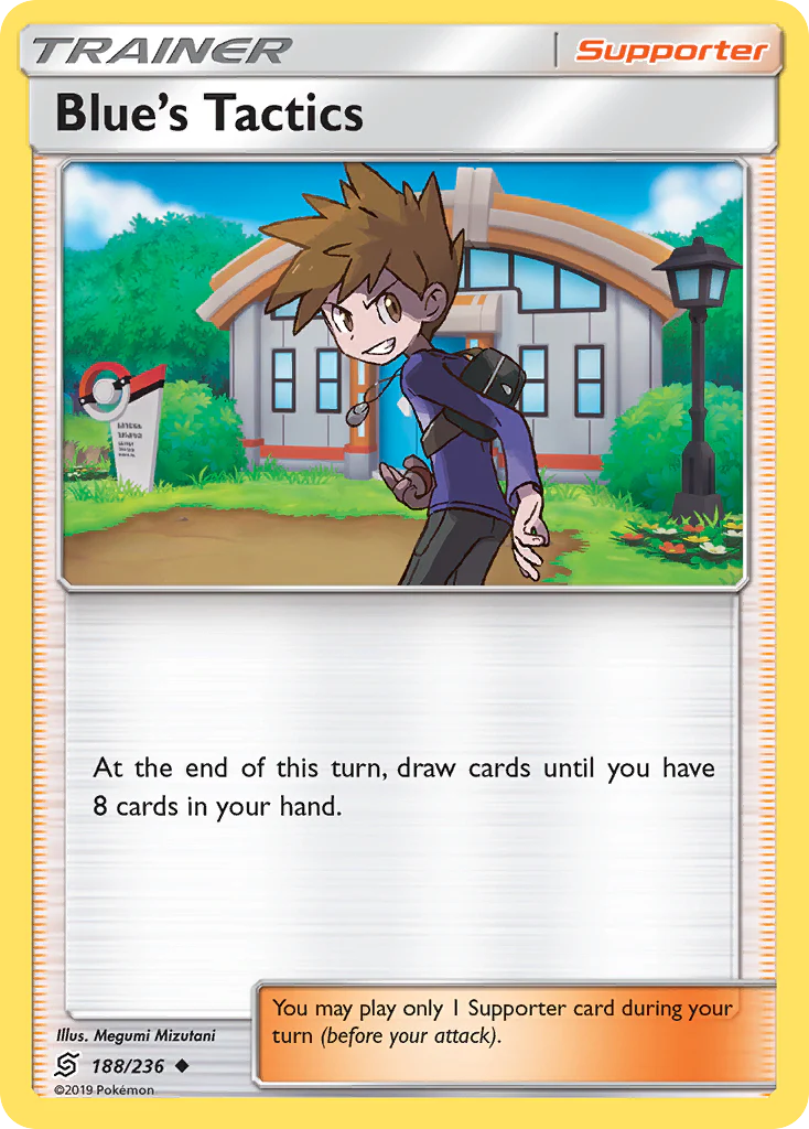 Blue's Tactics (188/236) - [Reverse Holo] Unified Minds (UNM)