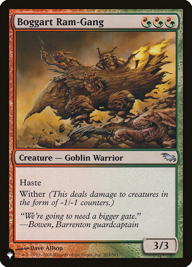 Boggart Ram-Gang - The List (PLST)