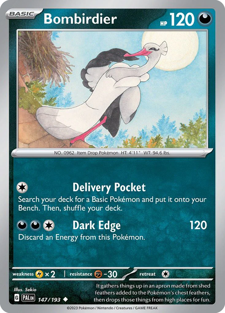 Bombirdier (147/193) - [Reverse Holo] Paldea Evolved (PAL)