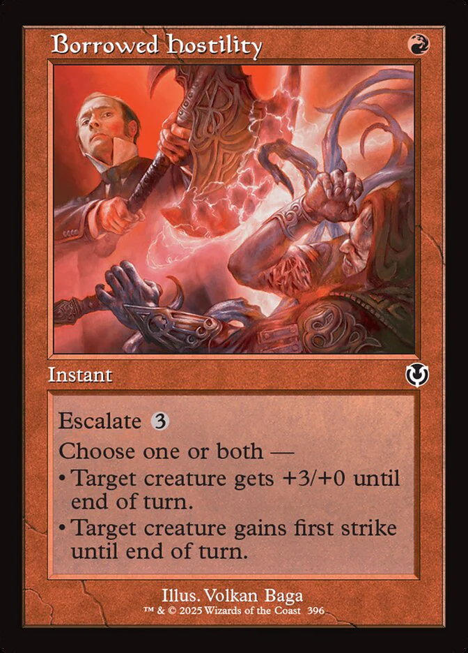 Borrowed Hostility - [Foil, Retro Frame] Innistrad Remastered (INR)