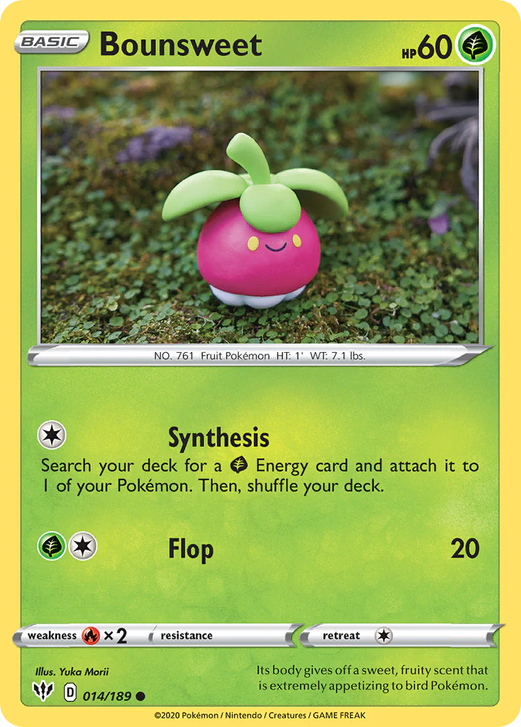 Bounsweet (14/189) - [Reverse Holo] Darkness Ablaze (DAA)