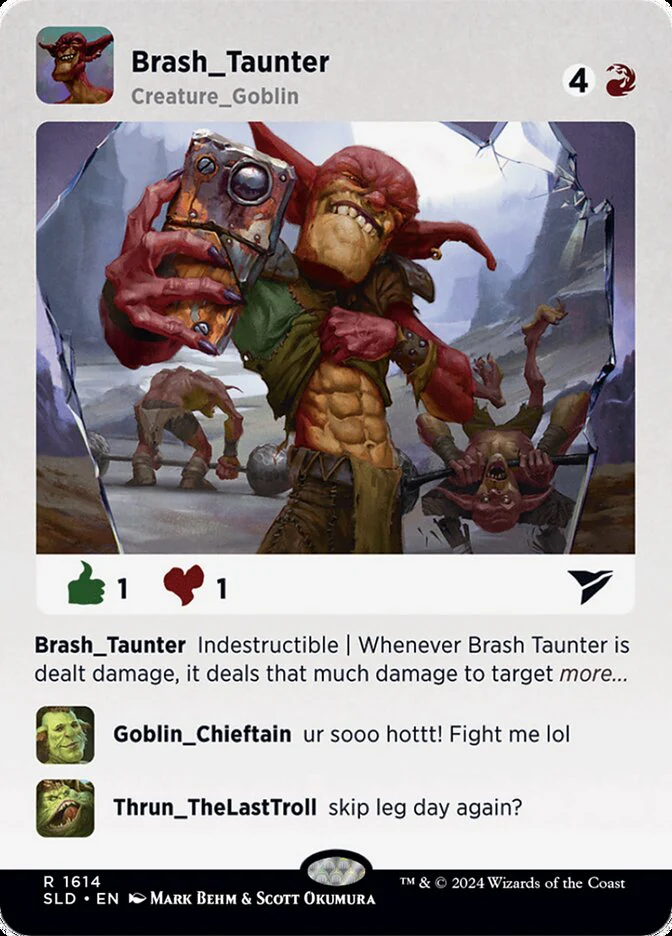 Brash Taunter (1614) - [Borderless] Secret Lair Drop (SLD)