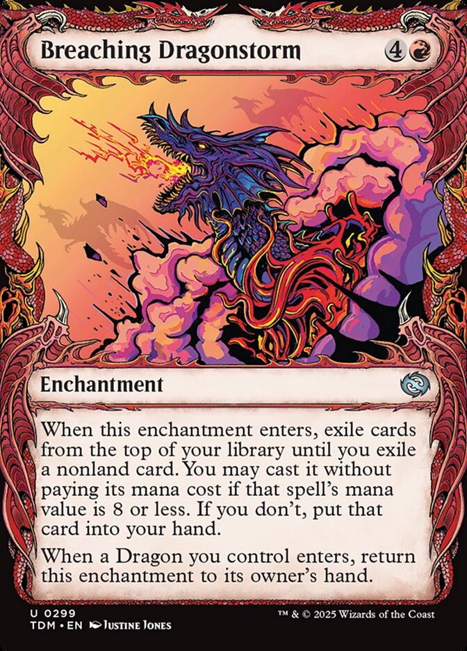 Breaching Dragonstorm (299) - [Foil, Showcase] Tarkir: Dragonstorm (TDM)