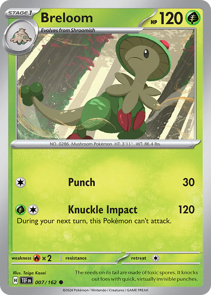 Breloom (7/162) - Temporal Forces (TEF)