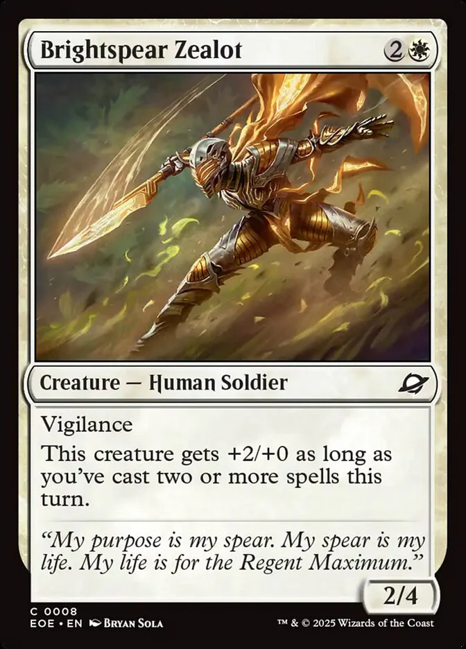 Brightspear Zealot (8) - [Foil] Edge of Eternities (EOE)