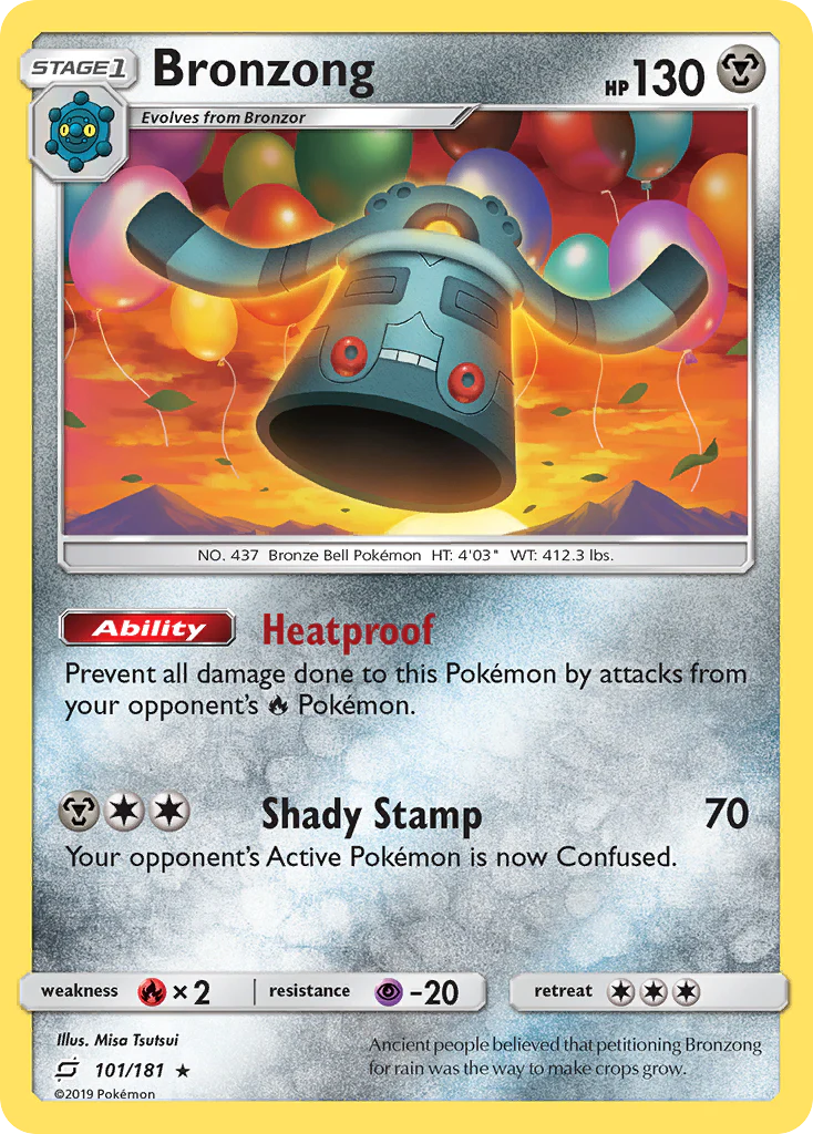Bronzong (101/181) - [Reverse Holo] Team Up (TEU)