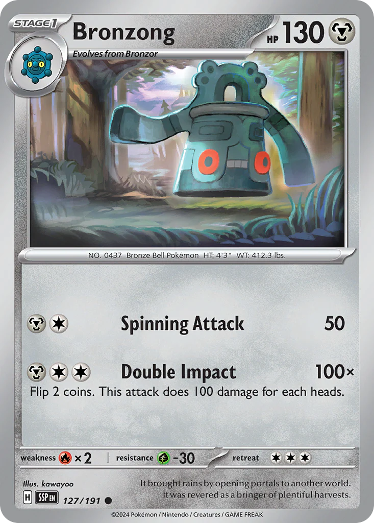 Bronzong (127/191) - Surging Sparks (SSP)