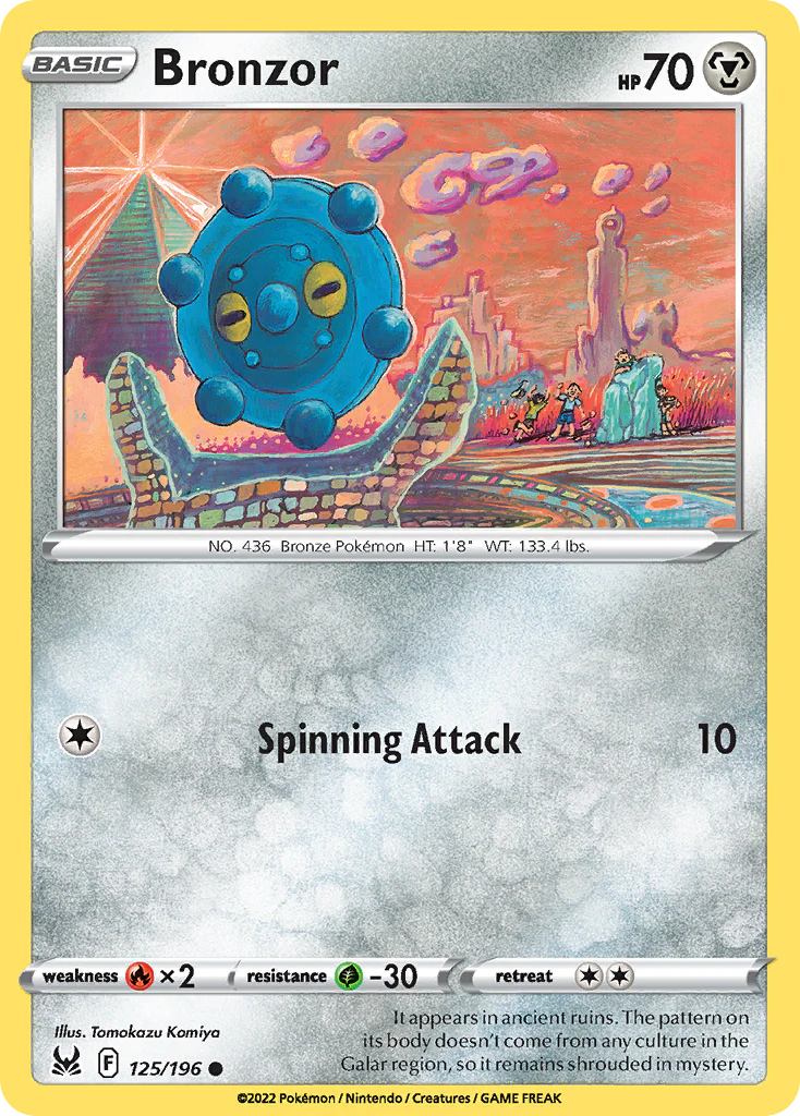 Bronzor (125/196) - [Reverse Holo] Lost Origin (LOR)