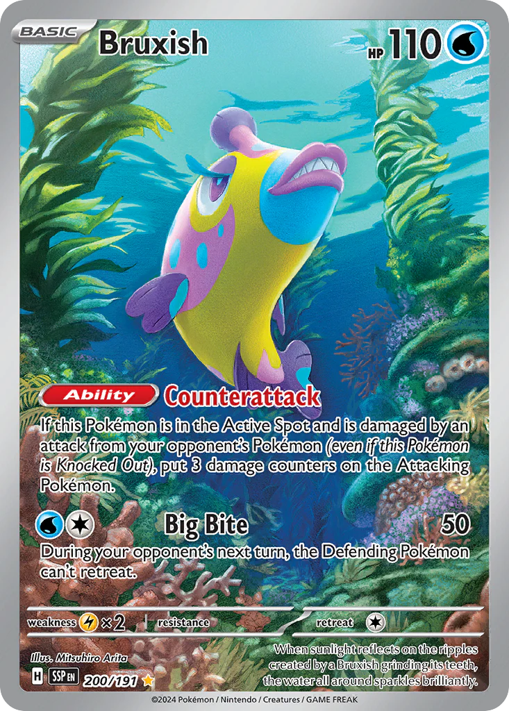 Bruxish (200/191) - [Illustration Rare] Surging Sparks (SSP)