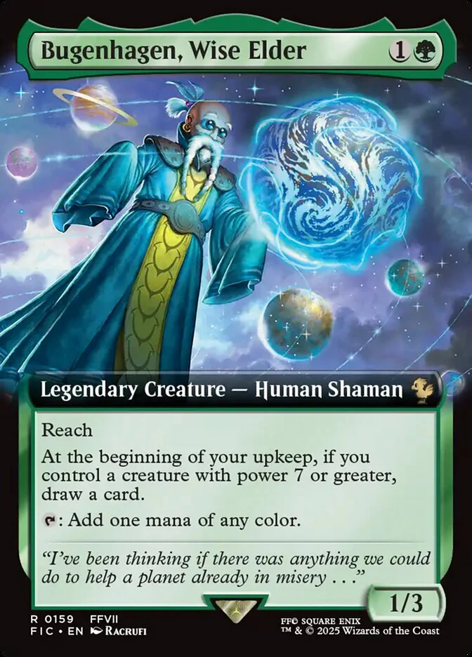 Bugenhagen, Wise Elder (159) - [Foil, Extended Art] Final Fantasy Commander (FIC)