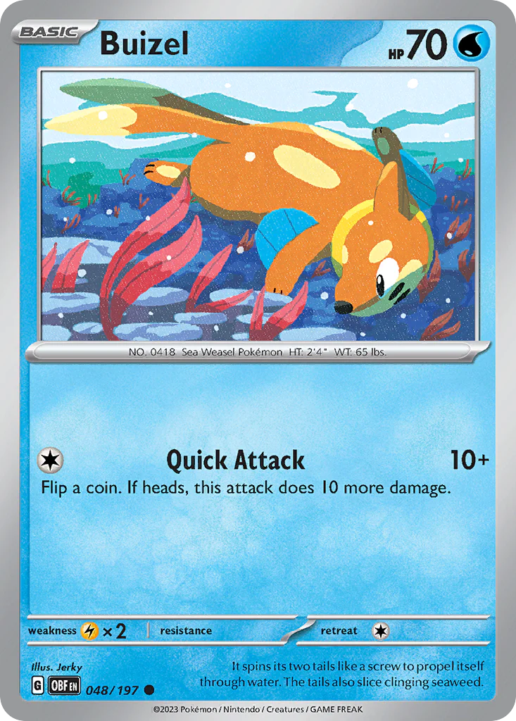 Buizel (48/197) - Obsidian Flames (OBF)